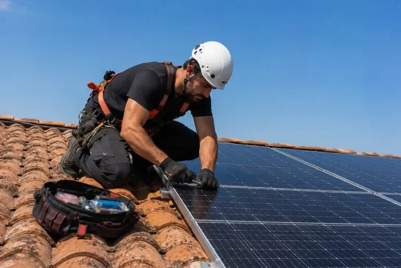 Maintenance et monitoring de panneaux solaires à Raillencourt-Sainte-Olle