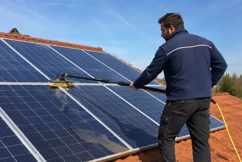 Nettoyage et entretien de panneaux solaires à Raillencourt-Sainte-Olle